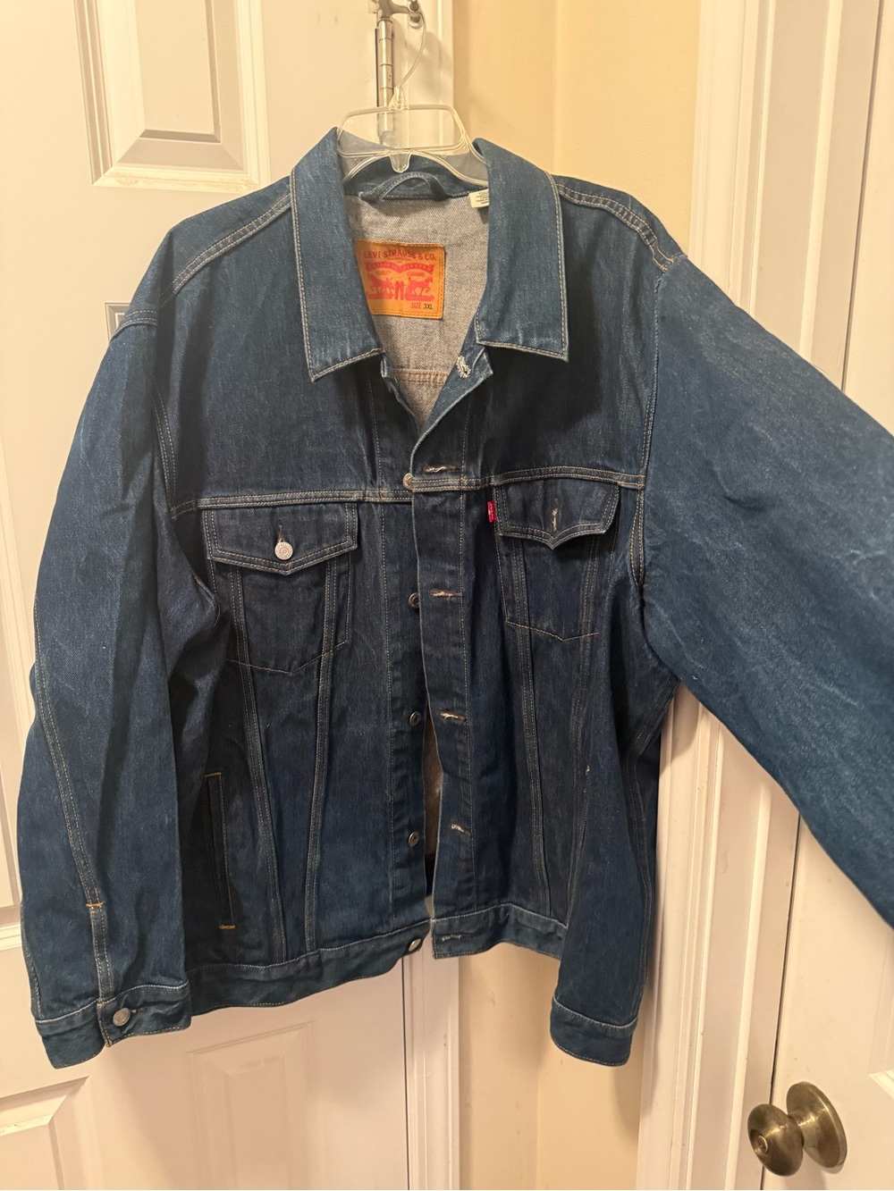 Levi's Dark Blue Denim Jacket with Chest Pockets